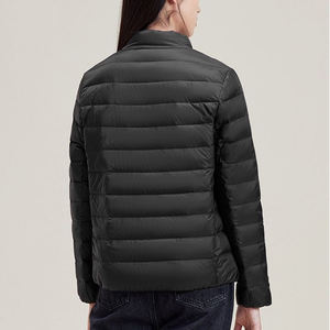 Veste matelassée à capuche décontractée de haute qualité pour femmes veste doublée en nylon léger à la mode hiver tissu imprimé respirant Plus - Product Image 6