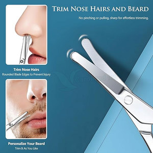 Ciseaux de pilosité faciale au design personnalisé Ciseaux de pilosité faciale de qualité supérieure Ciseaux de pilosité faciale au style unique - Product Image 4