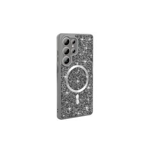 Étui de chargement sans fil Netzy Luxury Diamond Design pour MagSafe pour Samsung Galaxy S25 Ultra SAFA, coque de téléphone en silicone mosaïque - Product Image 2