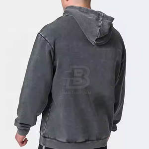 Nueva llegada de calidad superior de invierno sólido con capucha Sun Faded transpirable sudaderas con capucha ropa informal para hombres - Product Image 6