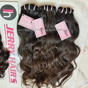 Vente en gros d'extensions de cheveux noirs vierges non traités Remy à cuticule alignée, paquet de cheveux bruts du même vendeur - Product Image 1