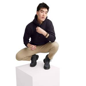 Sudadera con capucha de poliéster con bloque de color blanco M para hombre: ropa de calle diaria, ropa informal y activa asequible para hombres - Product Image 5