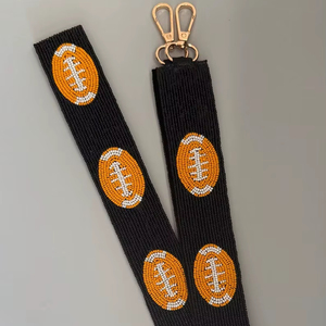 luxury Beaded Purse <b>Strap</b> <b>Bag</b> <b>Strap</b> Go Big Red <b>Strap</b> Customised <b>Strap</b> with Detachable Hooks - Product Image 1