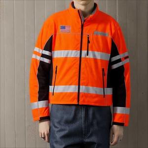 Chaqueta Cortavientos Personalizada 100% Poliéster Impermeable de Secado Rápido con Estampado de Corazón, Bolsillo con Cremallera, Reflectante, para Correr al Aire Libre, para Hombre - Product Image 1