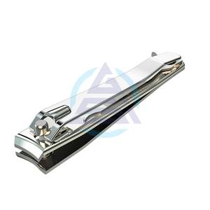 Coupe-ongles chirurgical professionnel en acier inoxydable de grande taille pour manucure et pédicure, dans un étui en cuir, format voyage, soin des ongles - Product Image 1