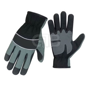 Guantes mecánicos de cuero de gran venta con función antideslizante para mejorar el agarre y la pantalla táctil de seguridad compatible con los deportes - Product Image 1