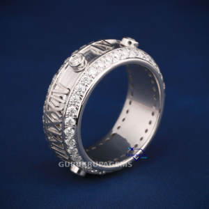 Elegante conjunto de compromiso y boda Impresionante banda 14kt Oro sólido Diamantes cultivados en laboratorio Accesorio perfecto para el anillo moderno - Product Image 5