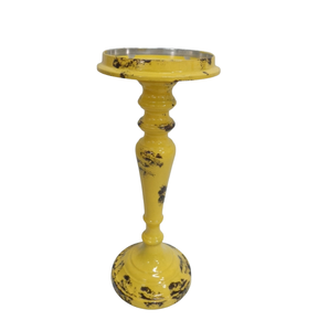 Bougeoir décoratif en aluminium personnalisé, support de pilier, support de bougie poli au nickel pour la décoration de salon et de mariage - Product Image 2