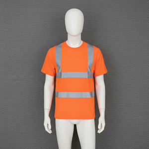 Camiseta Polo de Manga Larga Personalizada con Franjas Reflectantes de 2 Tonos, Poliéster, para Hombre, ANSI Clase 2, Alta Visibilidad, Camiseta de Seguridad - Product Image 6