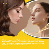 Capsules de collagène avec AKG, spermidine, PQQ, vitamines, améliore l'élasticité de la peau, fournit une protection antioxydante, complément alimentaire