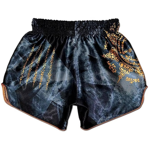 Customizable Tiger Muay Thai Boxing Shorts Breathable MMA <b>Trunks</b> <b>for</b> <b>Men</b> and Women with Mid Waist Design - Product Image 2