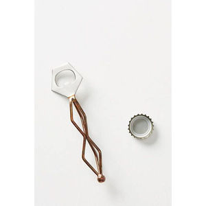 Abridor de Botellas con Forma de Pez de Latón Macizo Ecológico al por Mayor, Acabado Dorado, Removedor de Tapas de Cerveza de Metal, Accesorio de Bar para Uso Doméstico - Product Image 2