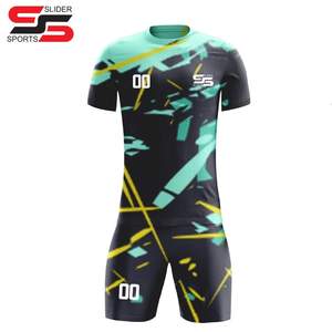 Venta al por mayor logotipo y diseño personalizado hombres jugador de fútbol kits de fútbol sublimación impresión fútbol uniforme - Product Image 5