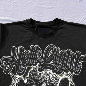 T-shirt de sport pour homme en coton 100% de haute qualité, personnalisable, 200 g/m², poids lourd, noir et blanc, avec logo sur le devant - Product Image 3