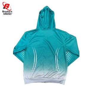 Sudadera con capucha para hombre hecha a medida estilo americano alto fabricante sublimación impresa cremallera diseño poliéster/algodón Material para invierno - Product Image 2