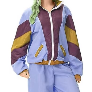 2025 conjunto cortavientos Unisex personalizable ropa de calle de gran tamaño con cuello con capucha OEM moda transpirable pedido a granel amigable - Product Image 3