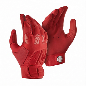 Sarung Tangan Pemukul Baseball Kelas Profesional Kustom OEM Grosir Kulit Cabretta yang Tangguh Telapak Tangan dengan Kemampuan Gerak Tangan Maksimal Sarung Tangan Pemukul Softball - Product Image 5