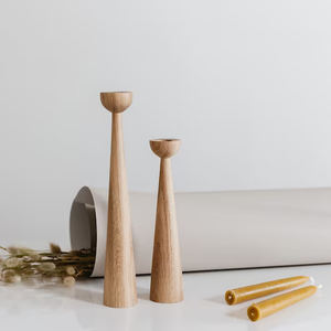 Candelero de madera de diseño creativo de calidad Superior, Color Natural para mesa de comedor o decoración del hogar, última llegada - Product Image 4