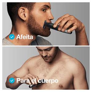 Cabezal de Repuesto Negro para Afeitadora Eléctrica y Recortadora de Barba, Compatible con Afeitadoras de Doble Cuchilla para Cara y Cuerpo, Lavable - Product Image 5