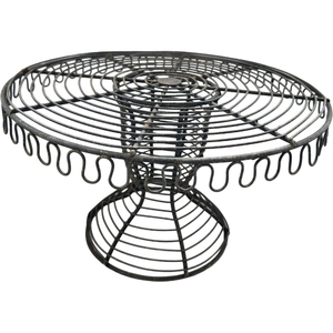 White Finished Handmade Iron Wire Eco-Friendly Dishwasher Safe Single Tier <b>Cake</b> <b>Stand</b> for Home Wedding Birthday Parties Tabletop - Product Image 4