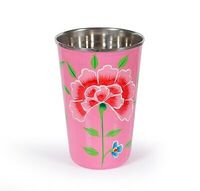 Dernier design verre à boire imprimé en acier inoxydable d'excellente qualité produit le plus vendu verre imprimé en acier