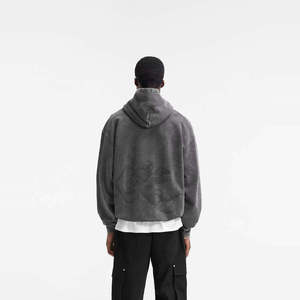 Sudadera con Capucha Tie Dye Sunfade de Felpa Francesa Gruesa de Alta Calidad, Estilo Vintage Lavado, Ropa Urbana, Sudadera de Algodón Premium para Hombre - Product Image 3