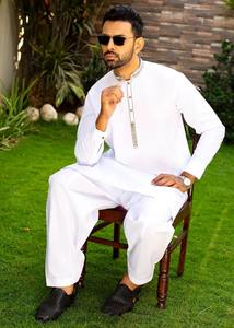 Nouveauté robe pakistanaise taille personnalisée vêtements pour hommes Shalwar Kameez costume Shalwar Kameez à manches longues - Product Image 5