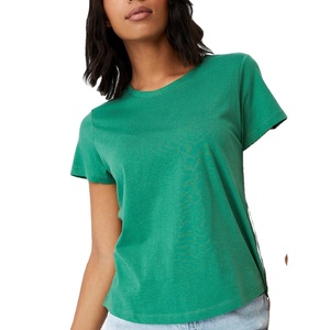 Camiseta con estampado de letras para mujer, venta al por mayor o personalizada, ropa de cáñamo OEM/ODM - Product Image 1