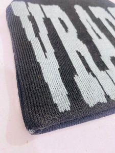 Gorro de invierno unisex con logotipo personalizado, gorros de lana 100%, gorro de punto Jacquard, gorro al por mayor, accesorios de invierno para adultos a juego, viaje - Product Image 5