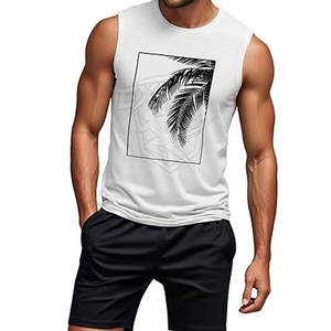 Débardeurs en coton sérigraphiés en gros, de haute qualité, respirants, pour le sport et la gym - Product Image 4