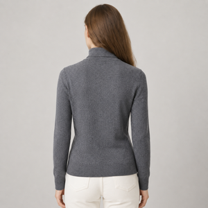 Suéter <span class=keywords><strong>Navideño</strong></span> Personalizado para <span class=keywords><strong>Mujer</strong></span>, <span class=keywords><strong>Cuello</strong></span> <span class=keywords><strong>Alto</strong></span>, Ajustado, de Cachemira - Product Image 3