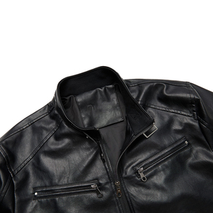 Chaqueta de cuero para hombre, edición limitada, chaqueta de cuero genuino, talla estadounidense, cuero de cordero, bordado de diamantes, la mejor moda de alta calidad - Product Image 5