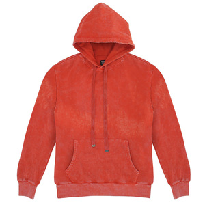 High Quality 100% Cotton Winter Hoodies for Men Custom 'Sialkot' Oversized Drop Shoulder <b>Washed</b> Heavyweight Hoodie Solid Pattern - Product Image 3