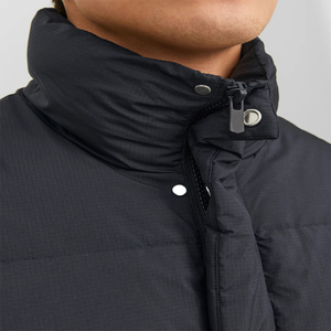 Vestes matelassées pour hommes veste matelassée légère à capuche en polyester avec logo personnalisé vente en gros veste matelassée à bulles manteau personnalisé pour hommes - Product Image 3