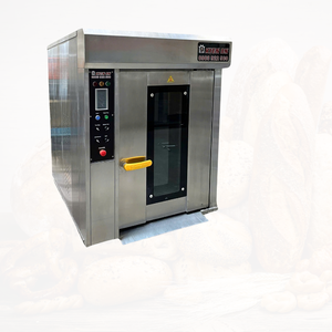 Four rotatif diesel de bonne qualité 10 plateaux four rotatif Altuntop chariot équipement de boulangerie en acier inoxydable fabricant du Vietnam - Product Image 1