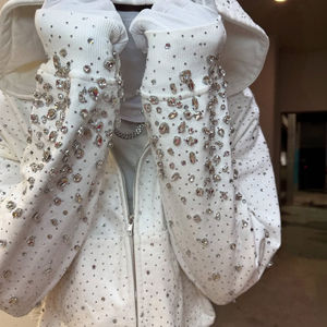 Sweat à capuche personnalisé à séchage rapide avec strass, sweat à capuche pour homme, sweat à capuche vierge de haute qualité, léger, avec strass - Product Image 2