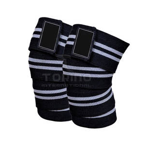 Powerlifting เข่ายืดหยุ่นสูงยกน้ำหนักยิมออกกำลังกายการฝึกอบรมฟิตเนสห่อเข่า - Product Image 1