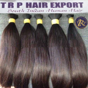 Extensions de cheveux humains Remy d'Inde du Sud, lisses et soyeux, noir naturel, tissage complet, double trame faite à la machine - Product Image 1