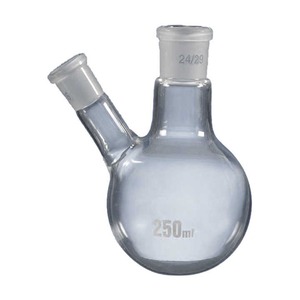 Matraz Fondo redondo Centro de dos cuellos 1 Articulación de cuello lateral en ángulo 250 ML - Product Image 1