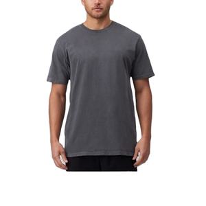 Nouvelle Arrivée T-shirts Homme Col Rond Coupe Slim 100% Coton Tricoté Épais de Haute Qualité Imprimé Sérigraphié Anti-rétrécissement - Product Image 4