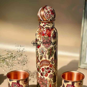 Elegante botella de cobre para la máxima pureza del agua y beneficios para la salud de confianza de Tradebyd - Product Image 4