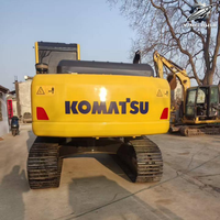 Excavatrice sur chenilles Komatsu PC160, 16 tonnes, compacte, hydraulique, d'occasion, du Japon, pour travaux de construction et terrassement municipal
