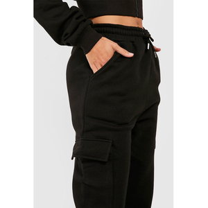 Chándales recortados para mujer de la mejor calidad, diseño personalizado, conjuntos cortos de Color sólido transpirable para invierno, precio barato - Product Image 4