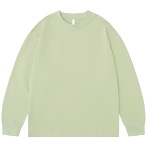 T-shirts pour hommes 100% coton de haute qualité en gros Logo personnalisé imprimé Streetwear surdimensionné manches longues complètes - Product Image 2