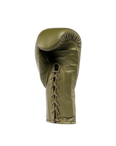 Gants de boxe Fly personnalisés OEM, gants d'entraînement de combat, meilleure qualité, cuir véritable, vert olive, gants de boxe Fly CP-BG-84 - Product Image 2