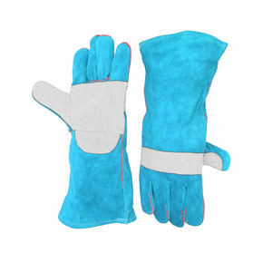 NOUVEAU Gants de soudage en cuir style vintage Conception perforée pour la sécurité des mains Gants en cuir de vachette pour hommes - Product Image 6