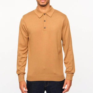 Camisetas de Hombre al por Mayor, 100% Algodón, Casuales, Transpirables, Diseño en Oferta, Colores y Tallas Surtidas, Manga Larga, Tejido de Punto Liso - Product Image 3