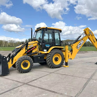 Chargeuse-pelleteuse multifonctionnelle JCB 4CX ECO d'origine à vendre, chargeuse sur pneus POCLAIN, moteur hydraulique, faible consommation de carburant