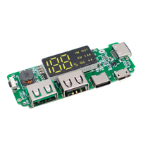 Module de charge de batterie au lithium 18650 avec double port USB 5V 2.4A Micro/Type-C et LED, pour batterie externe mobile, avec protection de circuit