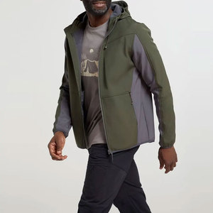 Men's Lightweight <b>Soft</b> <b>Shell</b> Winter <b>Jacket</b> with Custom Logo High Street Style <b>Hooded</b> Collar New Design Made in Pakistan - Product Image 3